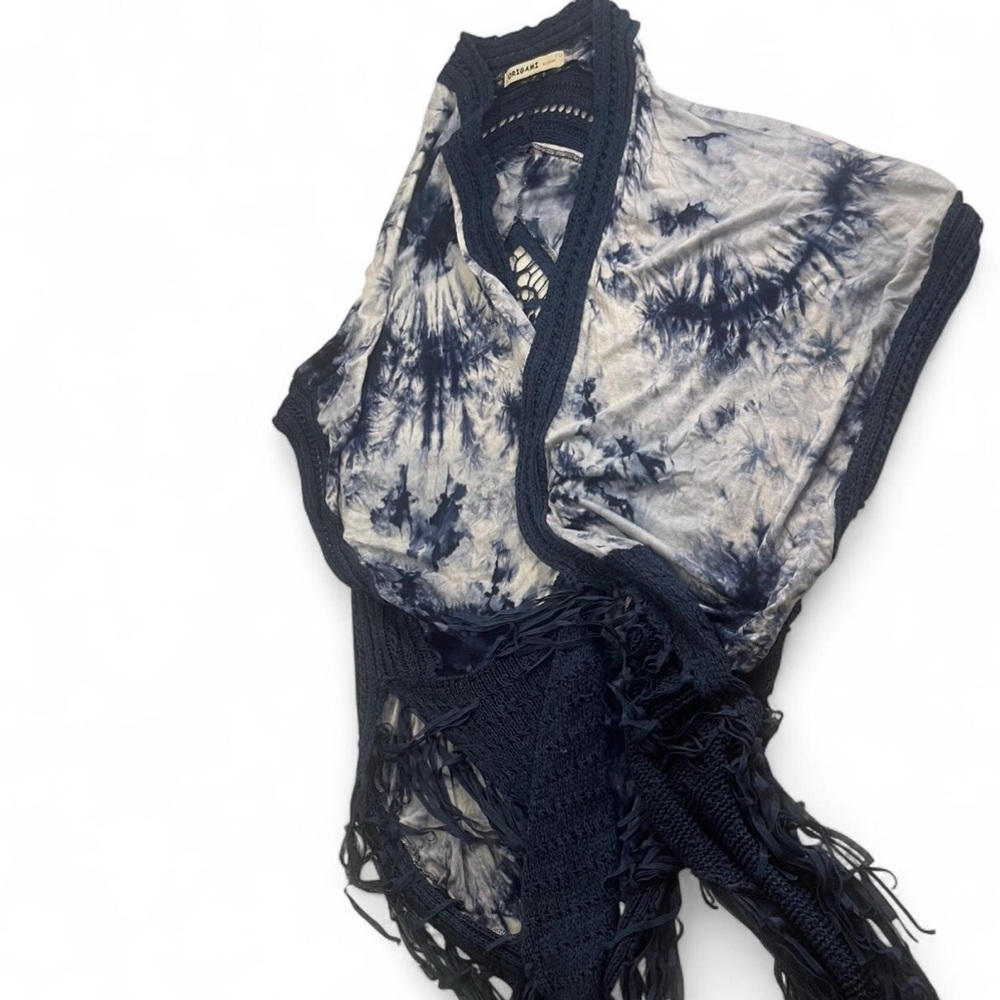 Tie-Dye Navy Swim Coverup